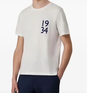 Canali 1934 Jersey T-shirt | White & Blue | Size 52